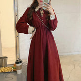 BXOXO party look inspos Fairy Vintage Dress Women Autumn Long Sleeve Retro French Elegant Dress Female Casual Party One-Piece Dress Korean 2021 Autumn